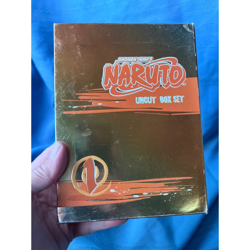 Anime Unisex Naruto Uncut Box Set Vol 1 DVD Gold Case OS Gold